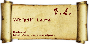 Vágó Laura névjegykártya