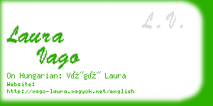 laura vago business card